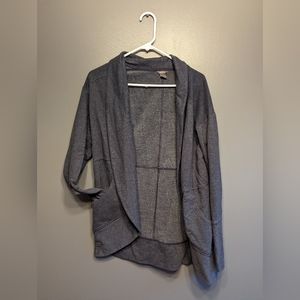 Blue open cardigan